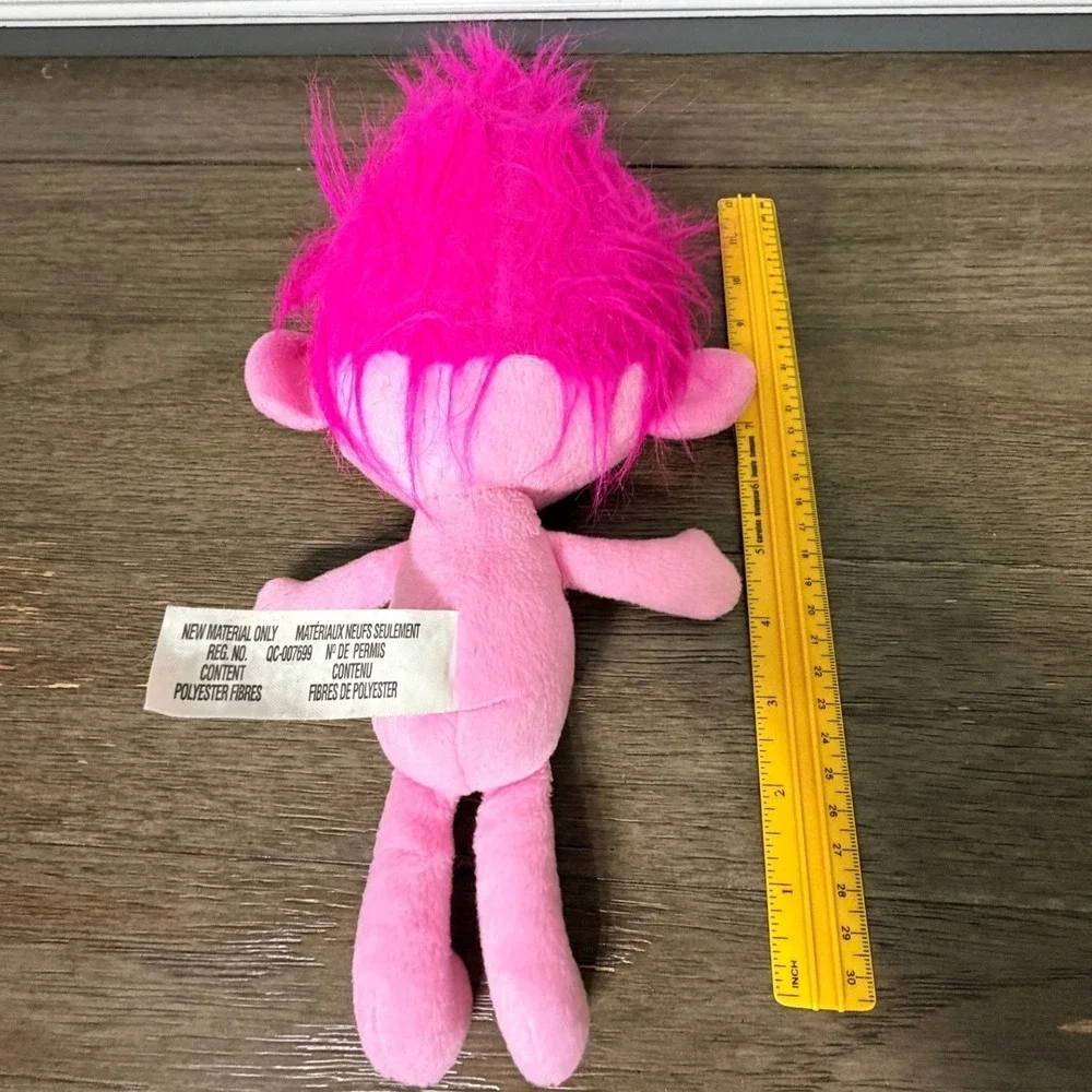 Dreamworks Trolls Poppy Plush Toy Pink Flowers‎ Hair Kids 2015